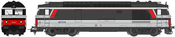 REE Modeles MB-028S - French Diesel Locomotive Class BB 67318 of the SNCF 67319 (DCC Sound Decoder)